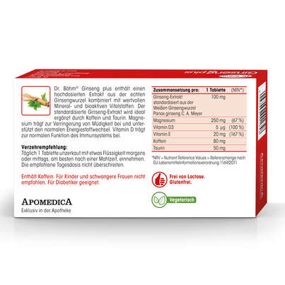 Dr. Böhm Ginseng plus, A-Nr.: 2159710 - 06
