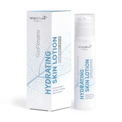 Sie sehen eine Packung KINGNATURE SLM Hydrating Skin Lotion Fl 200 ml, Produktbild: 01 KINGNATURE SLM Hydrating Skin Lotion Fl 200 ml, A-Nr.: 5829849 - 01