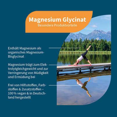 Sie sehen eine Packung NatuGena Magnesium-Glycinat Kapseln, Produktbild: 02 NatuGena Magnesium-Glycinat Kapseln, A-Nr.: 5699298 - 02