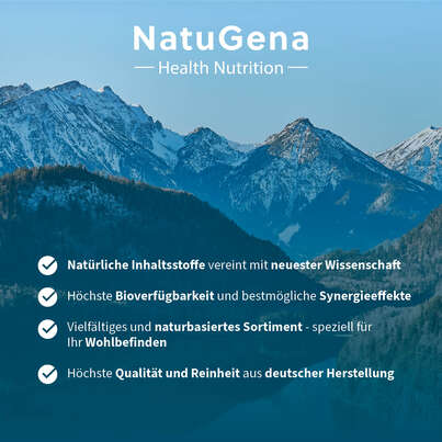 Sie sehen eine Packung NatuGena Magnesium-Glycinat Kapseln, Produktbild: 06 NatuGena Magnesium-Glycinat Kapseln, A-Nr.: 5699298 - 06