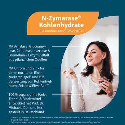 NatuGena N-Zymarase® Kohlenhydrate Kapseln, A-Nr.: 5901162 - 02