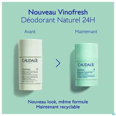 Sie sehen eine Packung Caudalie Vinofresh Deodorant 50g, Produktbild: 07 Caudalie Vinofresh Deodorant 50g, A-Nr.: 5726983 - 07