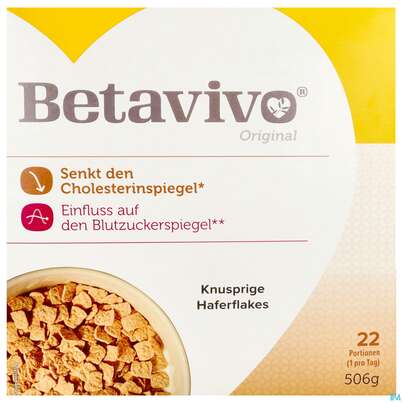 Sie sehen eine Packung Betavivo Original Haferflakes 506g, Produktbild: 03 Betavivo Original Haferflakes 506g, A-Nr.: 5877601 - 03