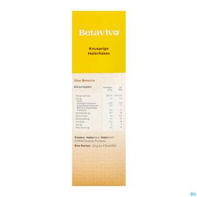 Sie sehen eine Packung Betavivo Original Haferflakes 506g, Produktbild: 06 Betavivo Original Haferflakes 506g, A-Nr.: 5877601 - 06