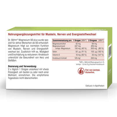 Dr. Böhm Magnesium 50 plus Dragees, A-Nr.: 4607213 - 06