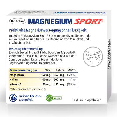 Dr. Böhm Magnesium Sport Sticks, A-Nr.: 3979504 - 06