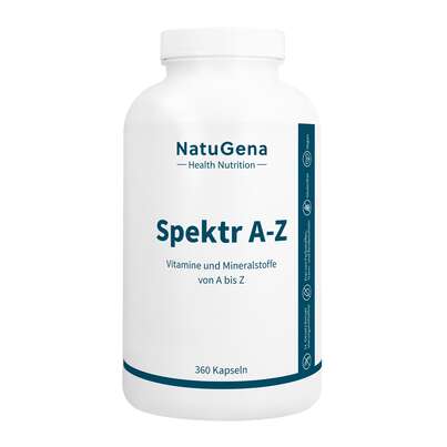 Sie sehen eine Packung NatuGena SpektrA-Z Kapseln, Produktbild: 01 NatuGena SpektrA-Z Kapseln, A-Nr.: 5404417 - 01