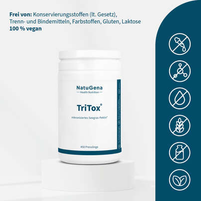 Sie sehen eine Packung NatuGena Tritox Presslinge, Produktbild: 03 NatuGena Tritox Presslinge, A-Nr.: 5404110 - 03
