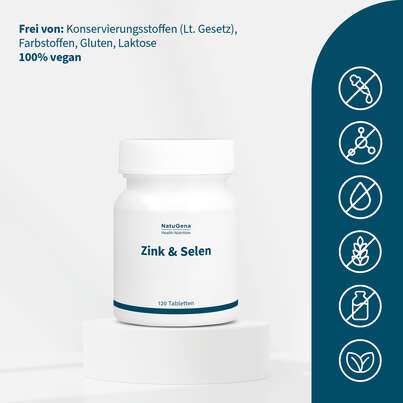 NatuGena Zink &amp; Selen Tabletten, A-Nr.: 5404251 - 03