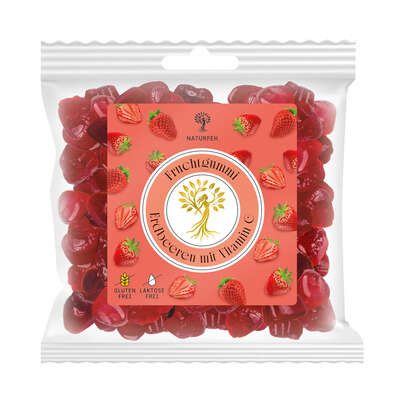 NATURFEH Fruchtgummi Erdbeeren, A-Nr.: 6105013 - 01