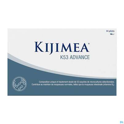 Sie sehen eine Packung Kijimea Kapseln K53/advance 28st, Produktbild: 03 Kijimea Kapseln K53/advance 28st, A-Nr.: 5718096 - 03