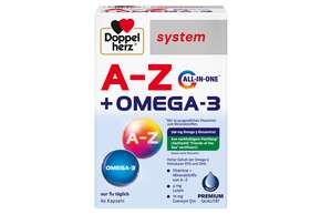 Doppelherz system A-Z + OMEGA-3 mit 19 ausgewählten Vitaminen und Mineralstoffen, A-Nr.: 5721017 - 01