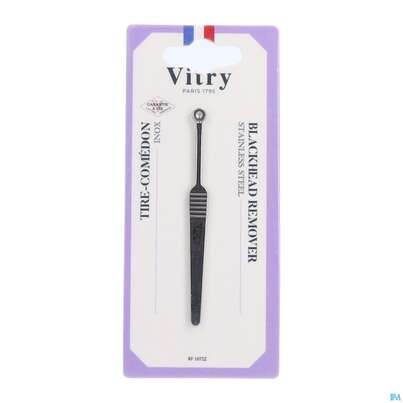 Sie sehen eine Packung Vitry Komedonenheber, Rostfrei 1pc, Produktbild: 02 Vitry Komedonenheber, Rostfrei 1pc, A-Nr.: 4627664 - 02