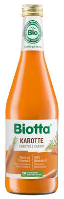 Sie sehen eine Packung Biotta® KAROTTE, Bio, 500 ml, Produktbild: 01 Biotta® KAROTTE, Bio, 500 ml, A-Nr.: 4247967 - 01