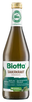 Sie sehen eine Packung Biotta® SAUERKRAUT, Bio, Gemüsesaft, 500 ml, Produktbild: 01 Biotta® SAUERKRAUT, Bio, Gemüsesaft, 500 ml, A-Nr.: 4248487 - 01