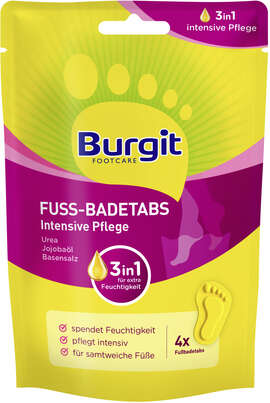 Burgit Fußbadetabs Intens. Pflege 4x20g, A-Nr.: 6118205 - 01