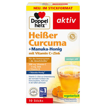 Doppelherz Heißer Curcuma + Manuka-Honig, A-Nr.: 5706271 - 01
