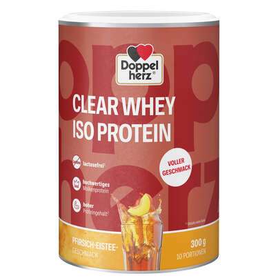 Doppelherz CLEAR WHEY ISO PROTEIN Pfirsich-Eistee, A-Nr.: 5989547 - 01