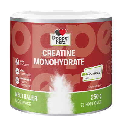 Sie sehen eine Packung Doppelherz CREATINE MONOHYDRATE, Produktbild: 01 Doppelherz CREATINE MONOHYDRATE, A-Nr.: 5989553 - 01