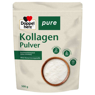 Sie sehen eine Packung Doppelherz pure Kollagenpulver, Produktbild: 01 Doppelherz pure Kollagenpulver, A-Nr.: 5848456 - 01