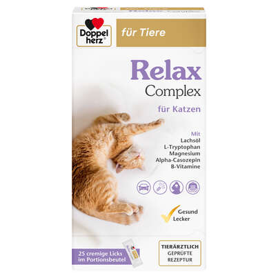 Doppelherz für Tiere Relax Complex für Katzen - Cremige Licks, A-Nr.: 5876694 - 01