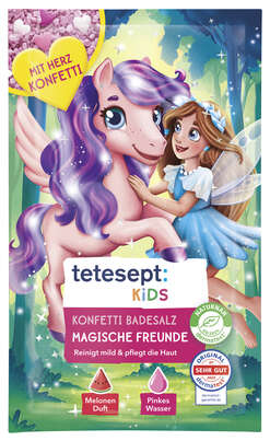 Tetesept Kids Badesalz Konfetti Beste Freunde 45g, A-Nr.: 6117631 - 02
