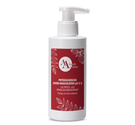 Sie sehen eine Packung PHYS INTIM-WASCHLOTION 250 ML, Produktbild: 01 PHYS INTIM-WASCHLOTION 250 ML, A-Nr.: 8025502 - 01