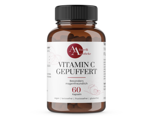 Sie sehen eine Packung VITAMIN C KAPSELN GEPUFFERT 60ST, Produktbild: 01 VITAMIN C KAPSELN GEPUFFERT 60ST, A-Nr.: 8028541 - 01