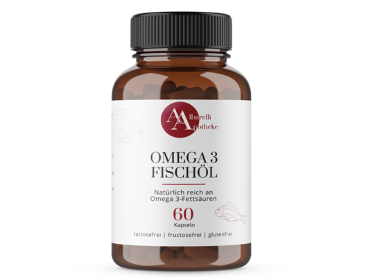 Sie sehen eine Packung OMEGA 3 FISCHÖL 60ST, Produktbild: 01 OMEGA 3 FISCHÖL 60ST, A-Nr.: 8029753 - 01