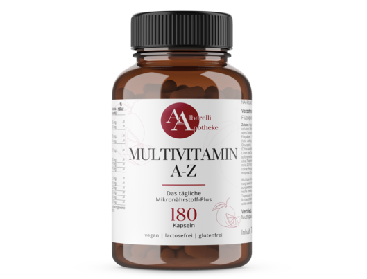 Sie sehen eine Packung MULTIVIT A-Z 180ST, Produktbild: 01 MULTIVIT A-Z 180ST, A-Nr.: 8040708 - 01