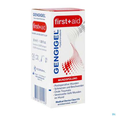 Sie sehen eine Packung Gengigel/first Aid Mund +zahnfleischpflege Oral Fluid 50ml, Produktbild: 02 Gengigel/first Aid Mund +zahnfleischpflege Oral Fluid 50ml, A-Nr.: 3377165 - 02