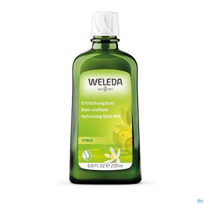 Sie sehen eine Packung Weleda Citrus Erfrischungsbad 200ml, Produktbild: 08 Weleda Citrus Erfrischungsbad 200ml, A-Nr.: 0811129 - 08