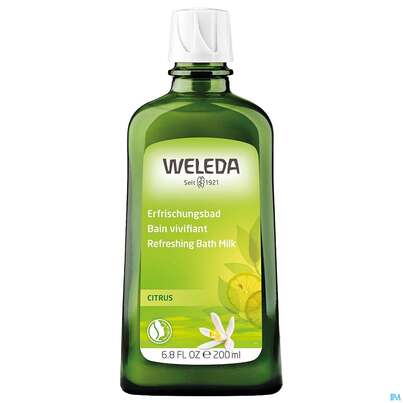 Sie sehen eine Packung Weleda Citrus Erfrischungsbad 200ml, Produktbild: 09 Weleda Citrus Erfrischungsbad 200ml, A-Nr.: 0811129 - 09