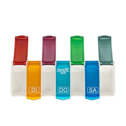 APOfit Wochendispenser 1 Dosierer Box bunt, A-Nr.: 6103416 - 02