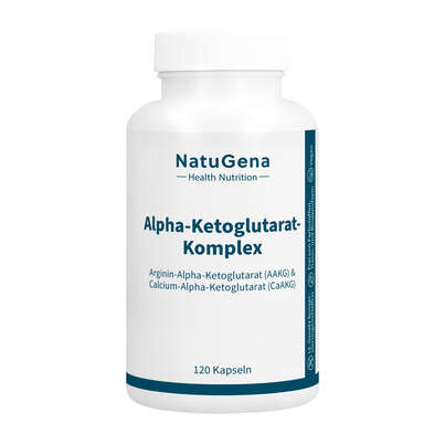Sie sehen eine Packung NatuGena Alpha-Ketoglutarat-Komplex Kapseln, Produktbild: 01 NatuGena Alpha-Ketoglutarat-Komplex Kapseln, A-Nr.: 6036111 - 01