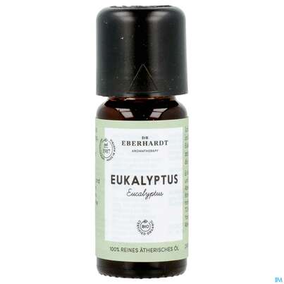 Sie sehen eine Packung Aetherische Oele Dr.eberhardt Bio Eukalyptus 80/85 10ml, Produktbild: 09 Aetherische Oele Dr.eberhardt Bio Eukalyptus 80/85 10ml, A-Nr.: 5765090 - 09