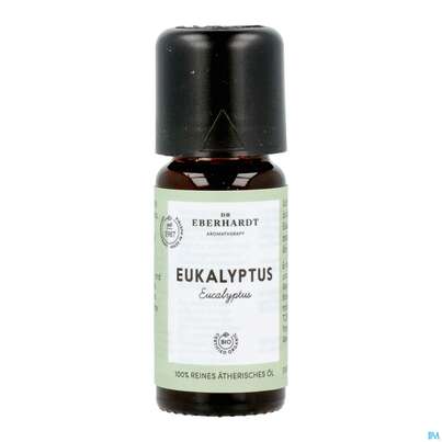 Sie sehen eine Packung Aetherische Oele Dr.eberhardt Bio Eukalyptus 80/85 10ml, Produktbild: 10 Aetherische Oele Dr.eberhardt Bio Eukalyptus 80/85 10ml, A-Nr.: 5765090 - 10