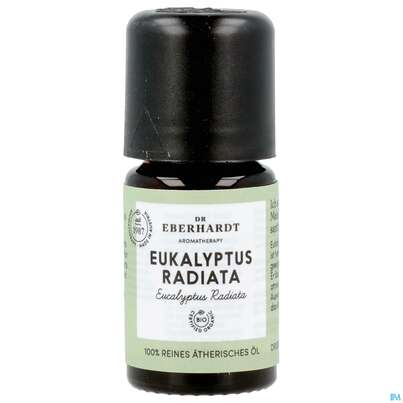 Sie sehen eine Packung Aetherische Oele Dr.eberhardt Bio Eukalyptus Radiata B 5ml, Produktbild: 09 Aetherische Oele Dr.eberhardt Bio Eukalyptus Radiata B 5ml, A-Nr.: 5765121 - 09