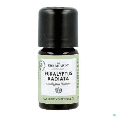 Sie sehen eine Packung Aetherische Oele Dr.eberhardt Bio Eukalyptus Radiata B 5ml, Produktbild: 10 Aetherische Oele Dr.eberhardt Bio Eukalyptus Radiata B 5ml, A-Nr.: 5765121 - 10
