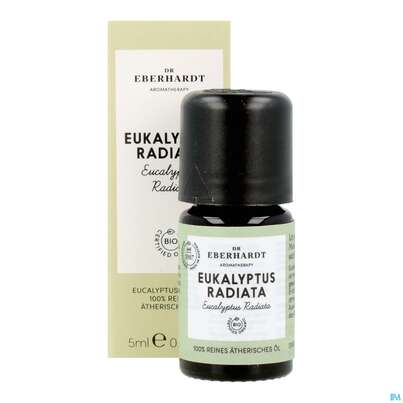 Sie sehen eine Packung Aetherische Oele Dr.eberhardt Bio Eukalyptus Radiata B 5ml, Produktbild: 12 Aetherische Oele Dr.eberhardt Bio Eukalyptus Radiata B 5ml, A-Nr.: 5765121 - 12