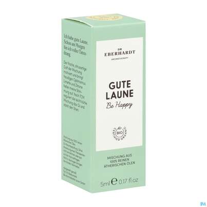Sie sehen eine Packung Aetherische Oele Dr.eberhardt Bio Gute Laune 5ml, Produktbild: 02 Aetherische Oele Dr.eberhardt Bio Gute Laune 5ml, A-Nr.: 5766586 - 02
