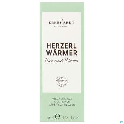 Sie sehen eine Packung Aetherische Oele Dr.eberhardt Bio Herzerlwaermer 5ml, Produktbild: 01 Aetherische Oele Dr.eberhardt Bio Herzerlwaermer 5ml, A-Nr.: 5766592 - 01
