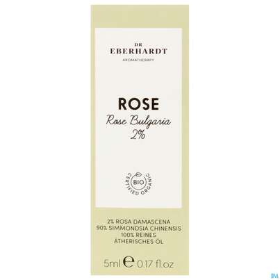 Sie sehen eine Packung Aetherische Oele Dr.eberhardt Bio Rose Bulg. 2% 5ml, Produktbild: 01 Aetherische Oele Dr.eberhardt Bio Rose Bulg. 2% 5ml, A-Nr.: 5765641 - 01