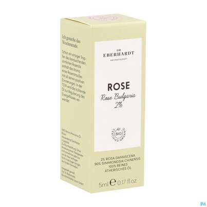 Sie sehen eine Packung Aetherische Oele Dr.eberhardt Bio Rose Bulg. 2% 5ml, Produktbild: 02 Aetherische Oele Dr.eberhardt Bio Rose Bulg. 2% 5ml, A-Nr.: 5765641 - 02