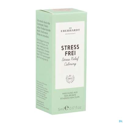 Sie sehen eine Packung Aetherische Oele Dr.eberhardt Bio Stressfrei 5ml, Produktbild: 02 Aetherische Oele Dr.eberhardt Bio Stressfrei 5ml, A-Nr.: 5766652 - 02
