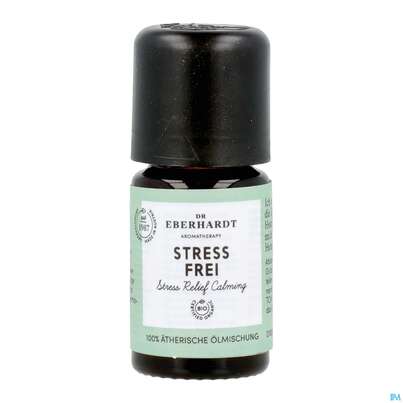 Sie sehen eine Packung Aetherische Oele Dr.eberhardt Bio Stressfrei 5ml, Produktbild: 10 Aetherische Oele Dr.eberhardt Bio Stressfrei 5ml, A-Nr.: 5766652 - 10