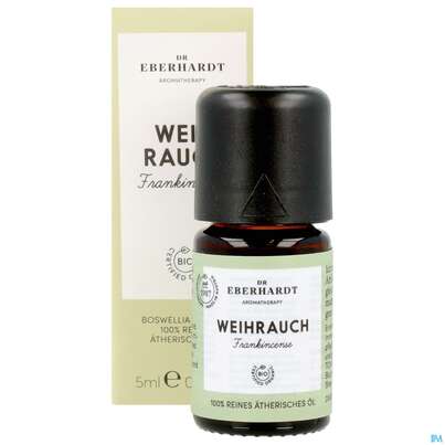 Sie sehen eine Packung Aetherische Oele Dr.eberhardt Bio Weihrauch 5ml, Produktbild: 11 Aetherische Oele Dr.eberhardt Bio Weihrauch 5ml, A-Nr.: 5765807 - 11