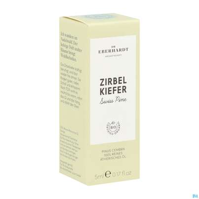 Sie sehen eine Packung Aetherische Oele Dr.eberhardt Bio Zirbelkiefer 5ml, Produktbild: 02 Aetherische Oele Dr.eberhardt Bio Zirbelkiefer 5ml, A-Nr.: 5765865 - 02