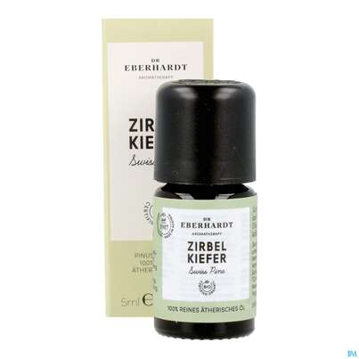 Sie sehen eine Packung Aetherische Oele Dr.eberhardt Bio Zirbelkiefer 5ml, Produktbild: 12 Aetherische Oele Dr.eberhardt Bio Zirbelkiefer 5ml, A-Nr.: 5765865 - 12