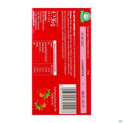 Sie sehen eine Packung Dr.Kottas Tee Summer Love 20st, Produktbild: 03 Dr.Kottas Tee Summer Love 20st, A-Nr.: 5893190 - 03